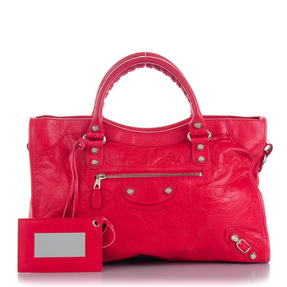 Balenciaga Agneau Giant 12 Silver Hardware City Rose Thulian 1 of 11
