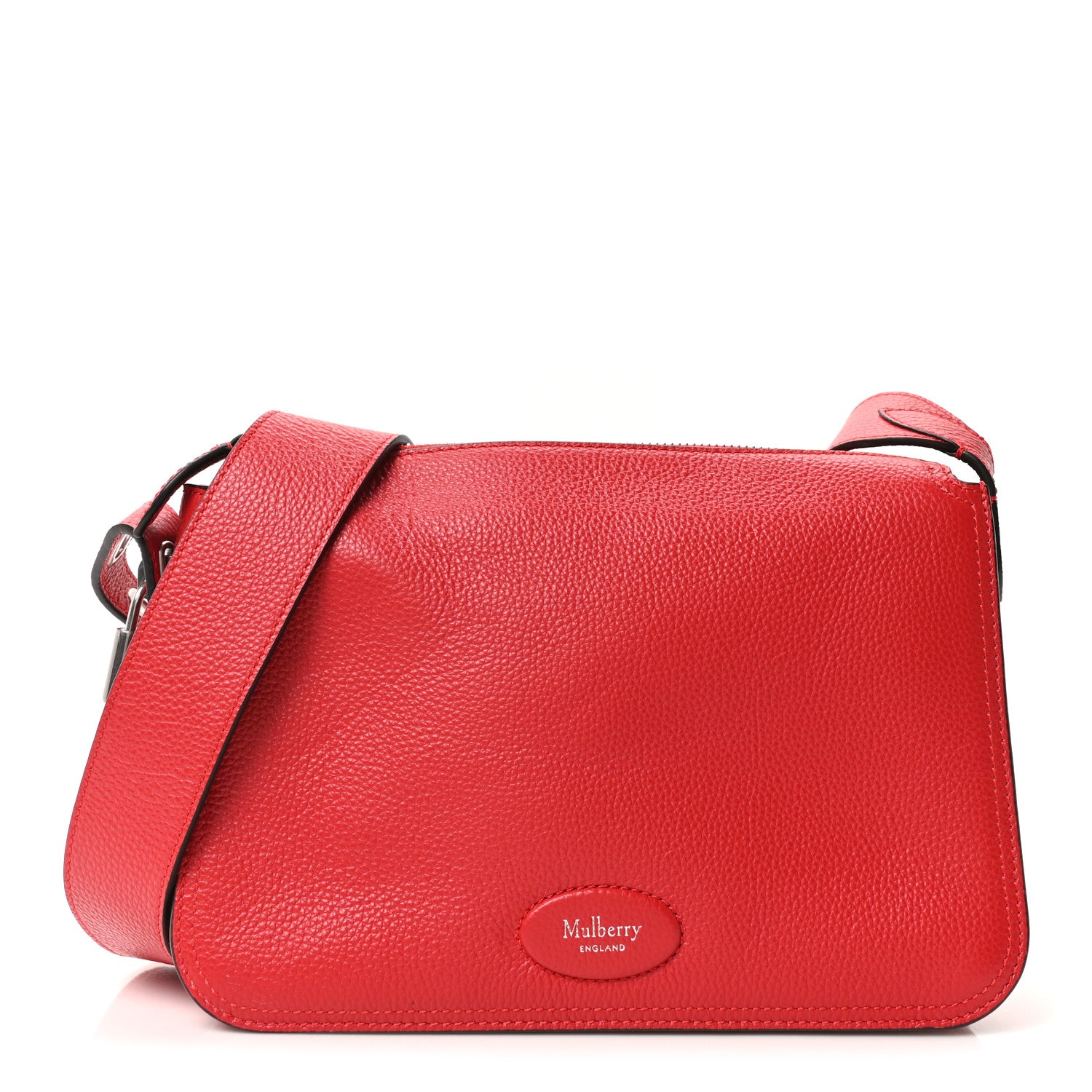 Mulberry Small Classic Grain Billie Crossbody Bag Red 1 of 10
