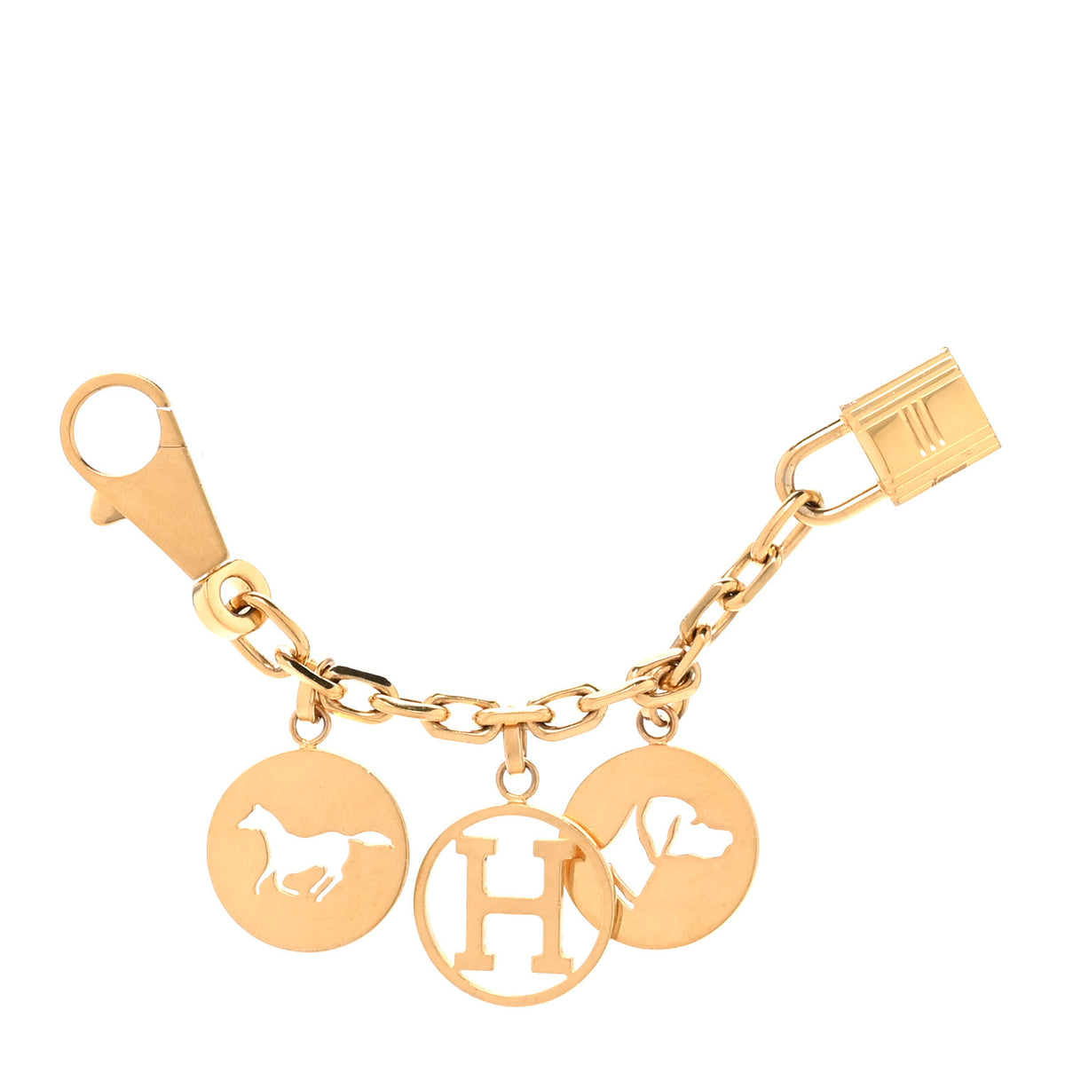 Breloque Bag Charm Gold