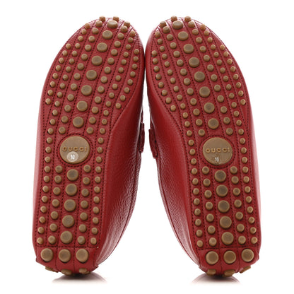 Gucci Road Calfskin Web Mens Horsebit Driver Loafers 10 Rosso 6 of 12
