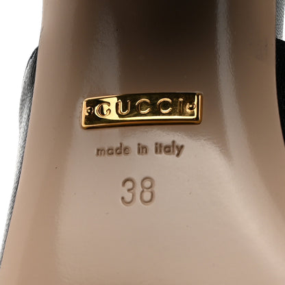 Gucci Malaga Kid GG Marmont Fringe 75mm Slide Sandals 38 Black 6 of 9