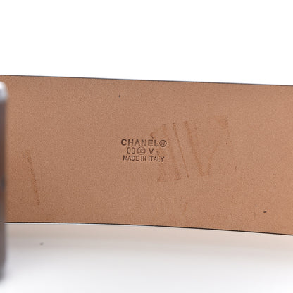 Chanel Calfskin CC Belt 85 34 Dark Brown 4 of 9