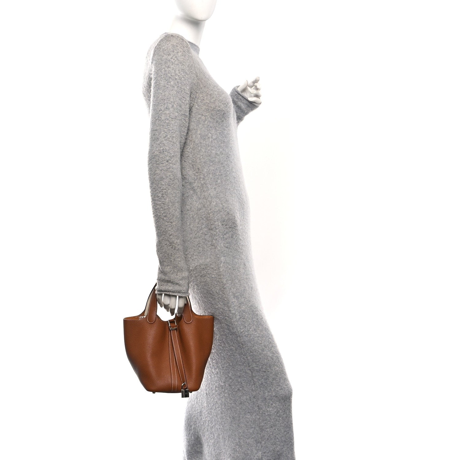 Hermes Taurillon Clemence Swift Eclat Picotin Lock 18 PM Gold Nata 2 of 10