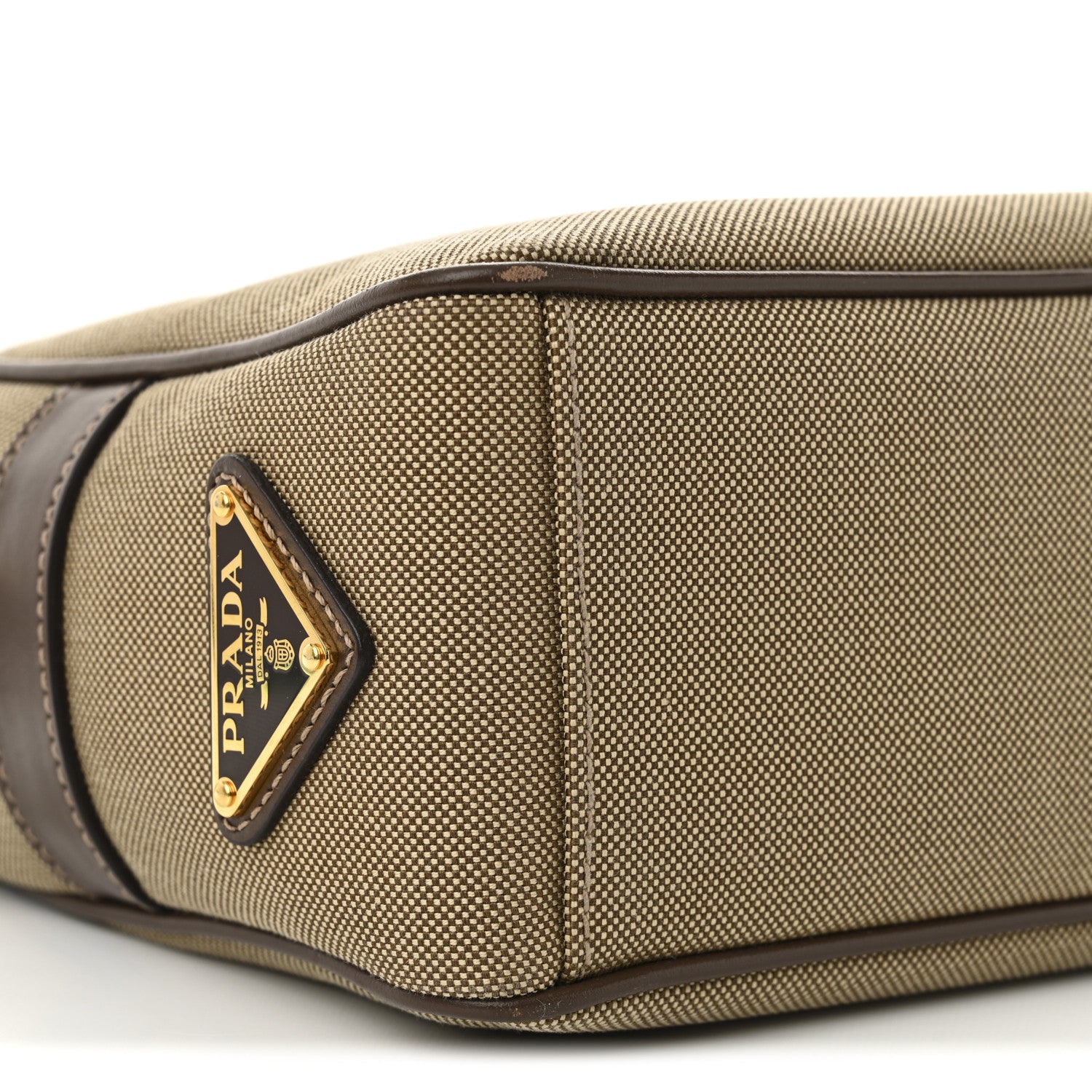 Prada Jacquard Logo Camera Bag Corda Bruciato 9 of 11