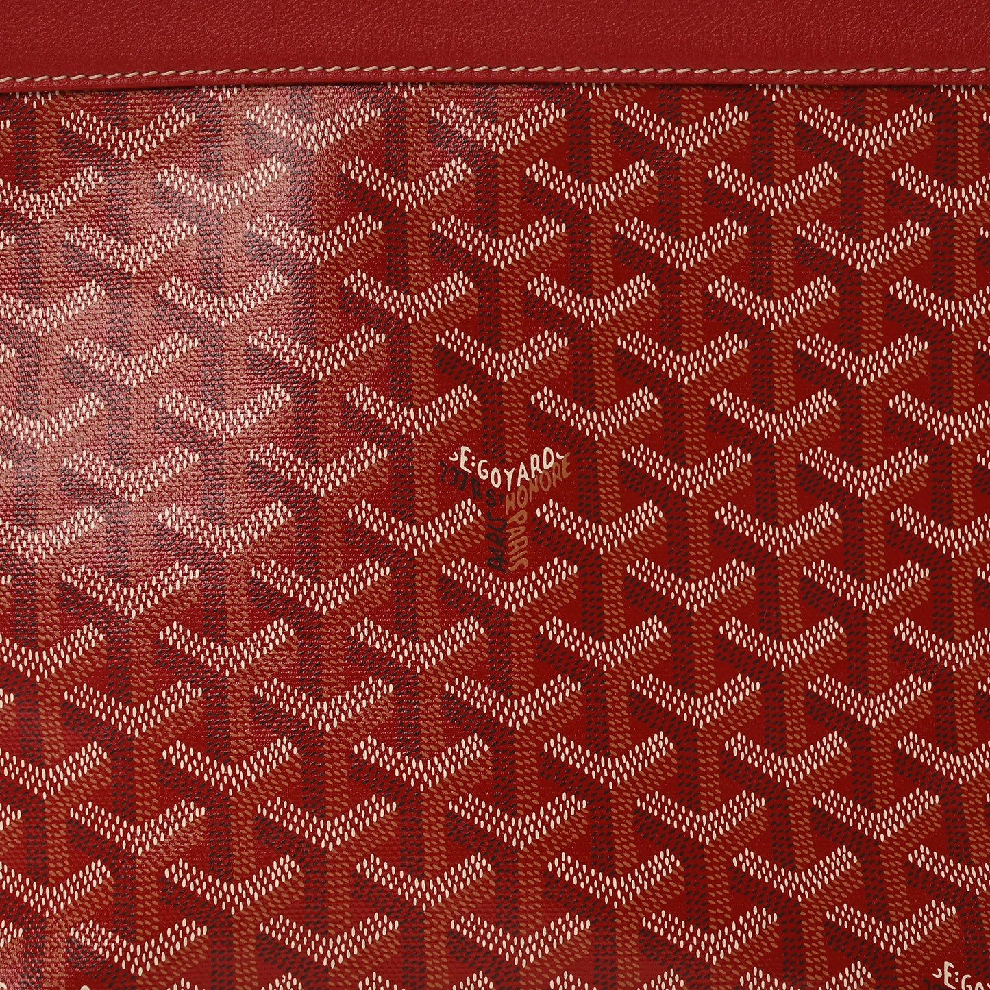 Goyardine Conti Pouch Red
