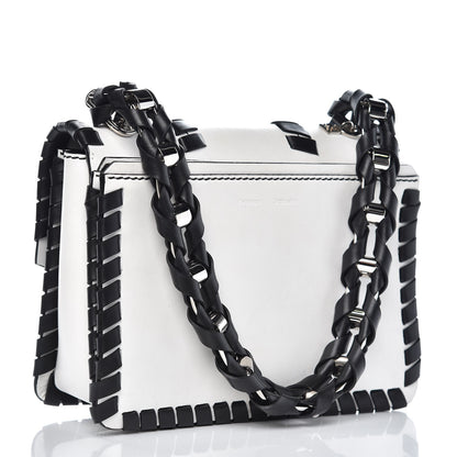 Proenza Schouler Calfskin Hava Whipstitch Shoulder Bag White Black 3 of 10