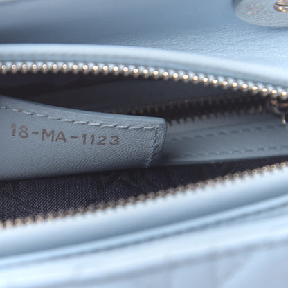 Christian Dior Lambskin Cannage Medium Lady Dior Light Blue 7 of 10