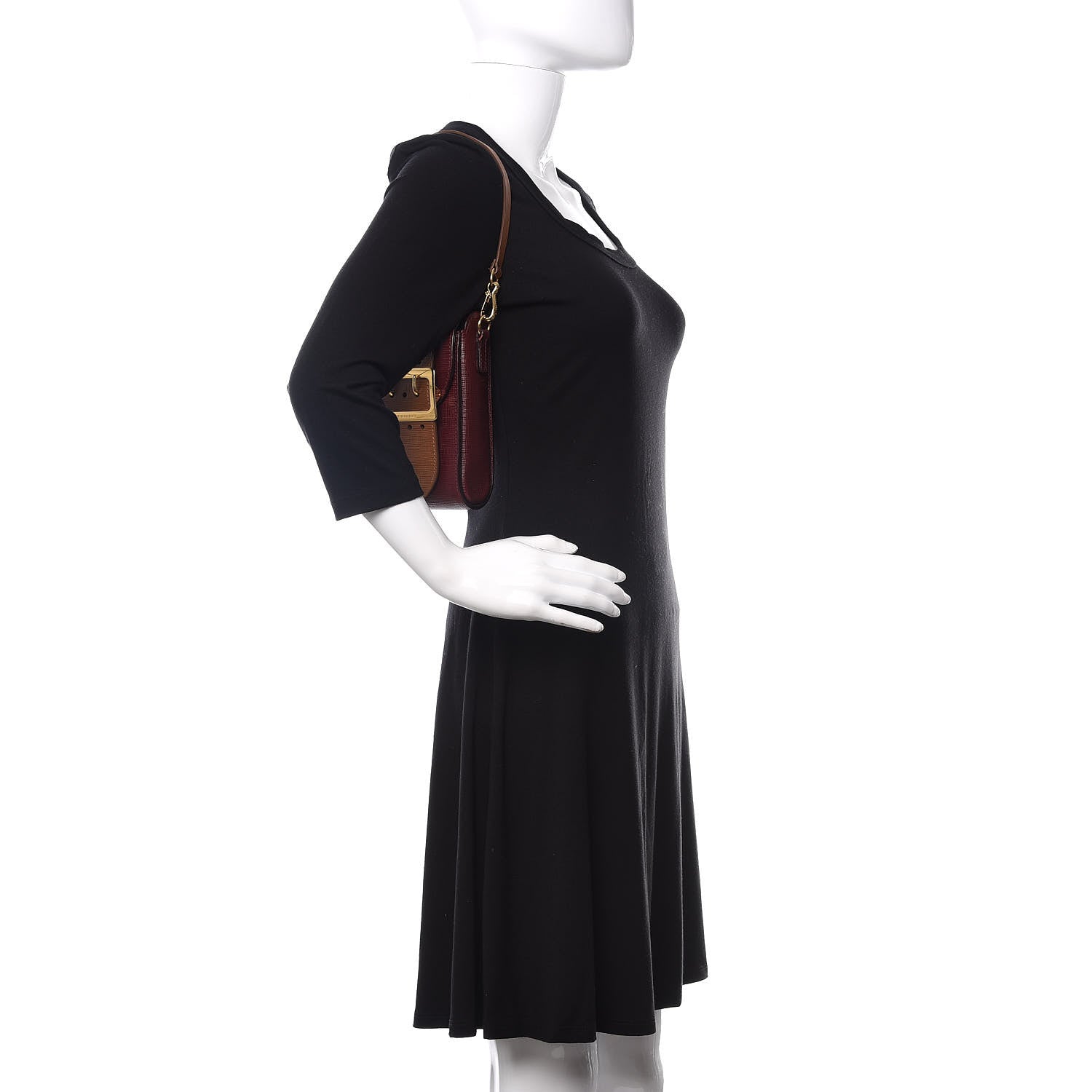 Burberry Prorsum Grainy Calfskin Oblong Belt Bag Burgundy 4 of 11