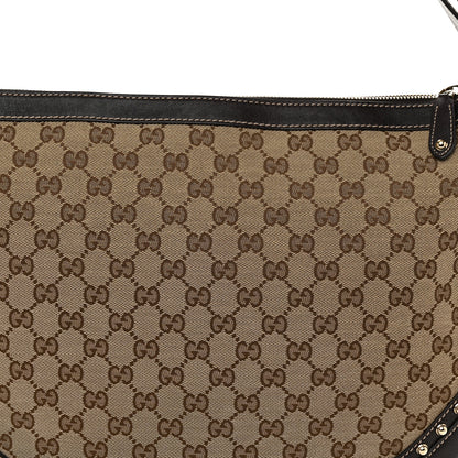 Gucci Monogram Web Studded Pelham Shoulder Bag Dark Brown 8 of 10