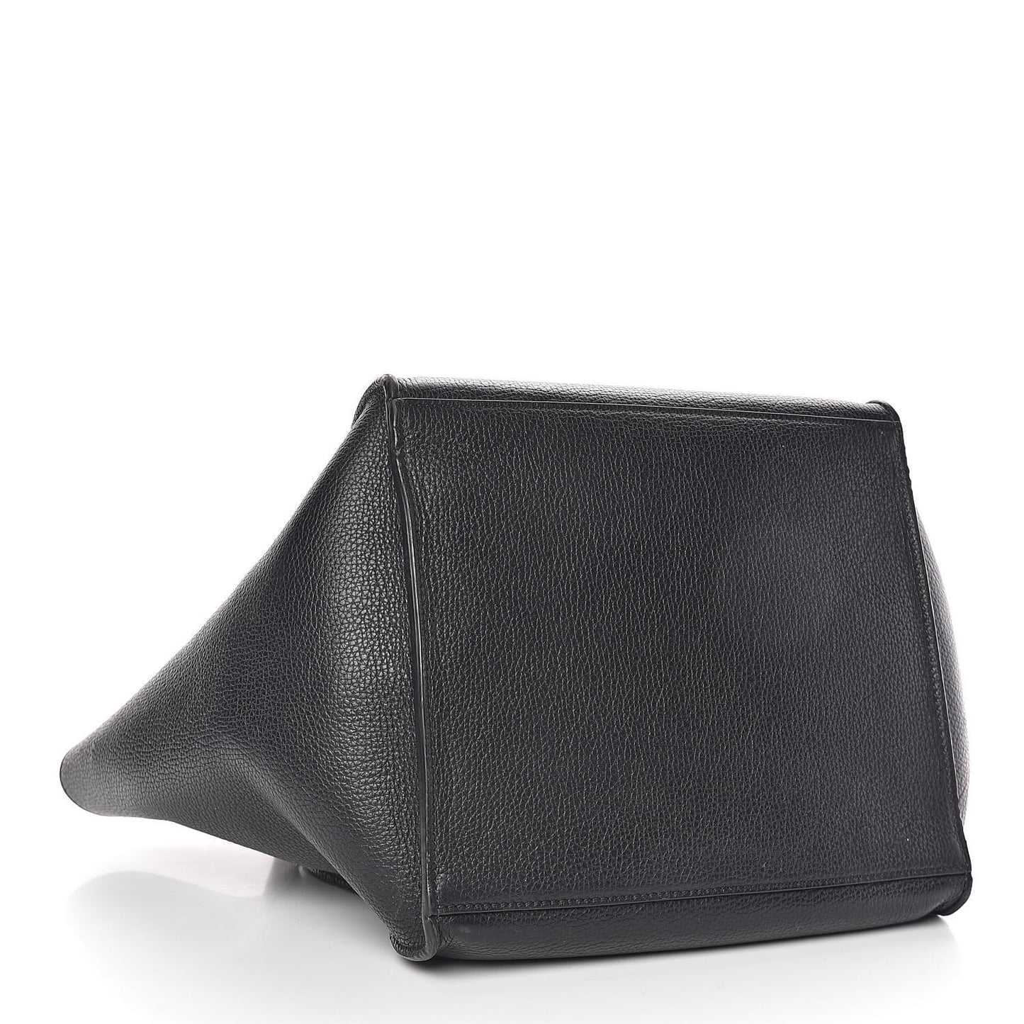 Supple Grained Calfskin Small Big Bag Black