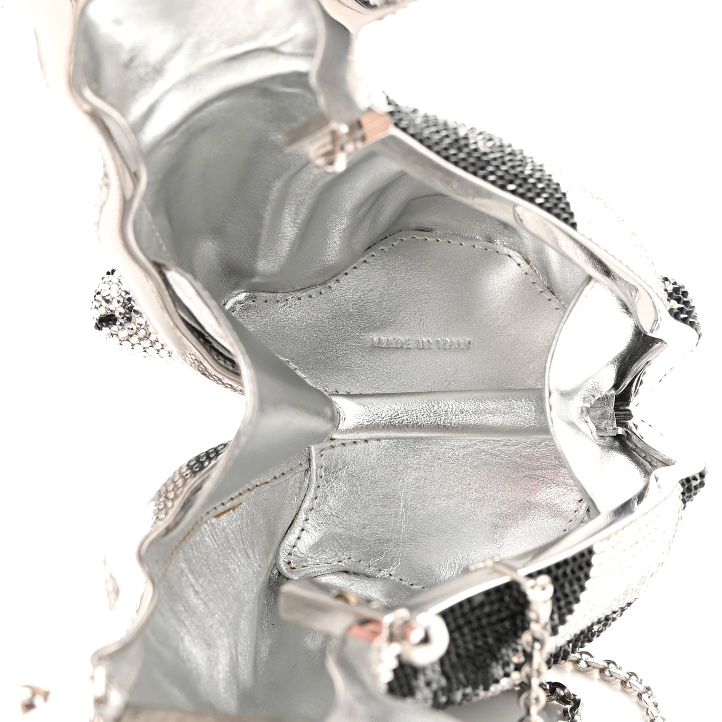 Crystal French Bulldog Fred Minaudiere Clutch