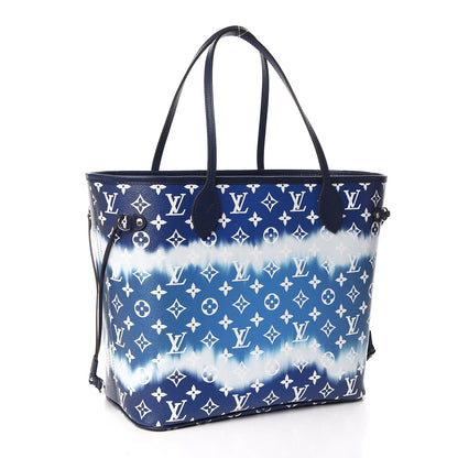 Louis Vuitton Monogram Escale Neverfull MM Blue 4 of 11