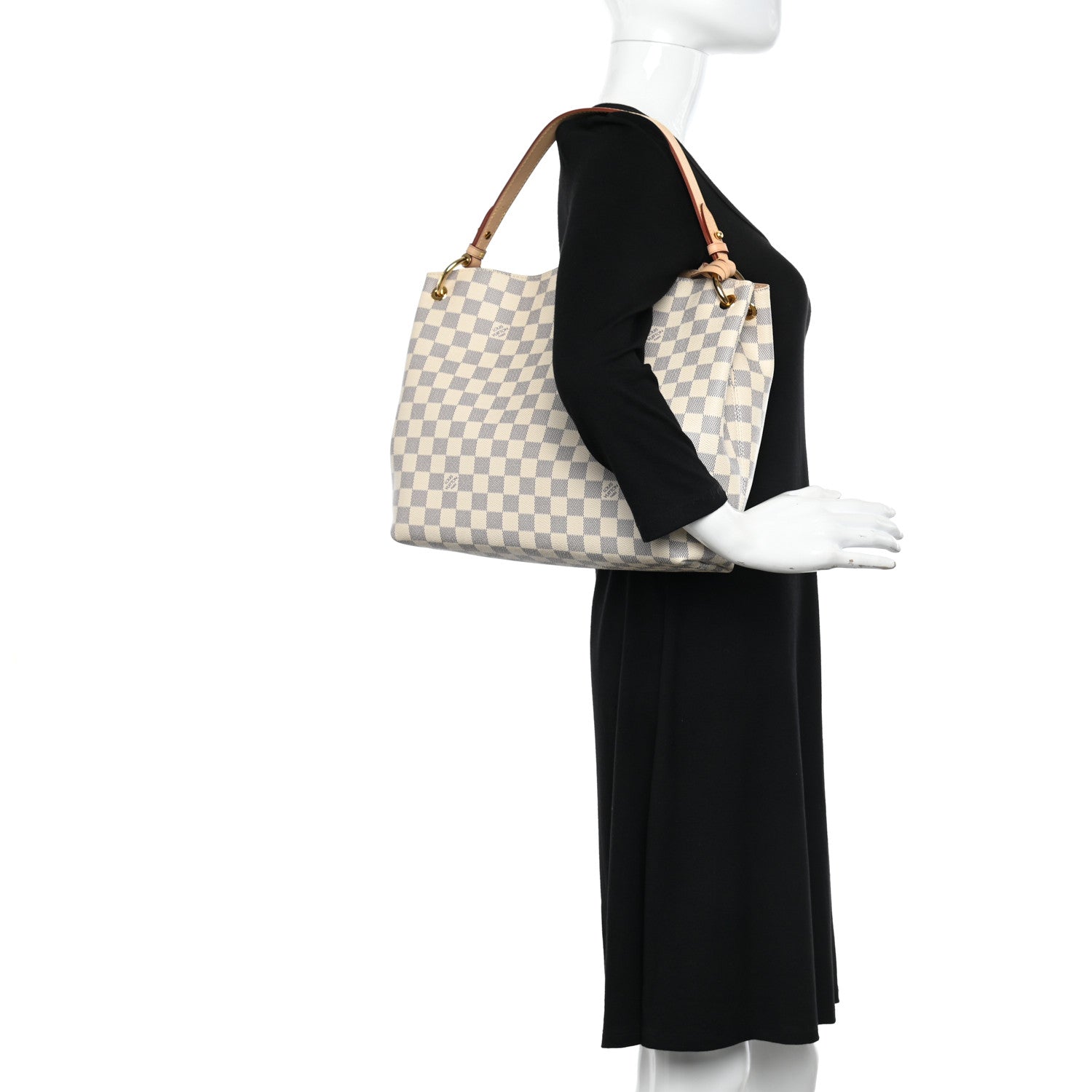 Louis Vuitton Damier Azur Graceful PM Beige 2 of 12