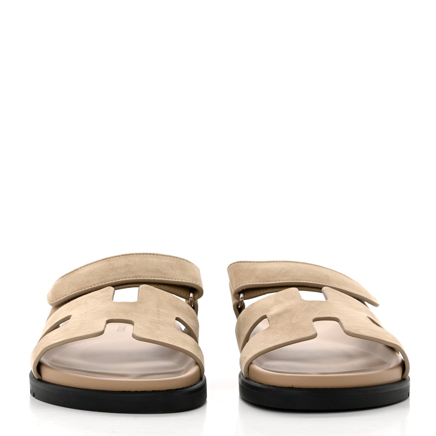 Suede Goatskin Womens Chypre Sandals 39 Beige Argile