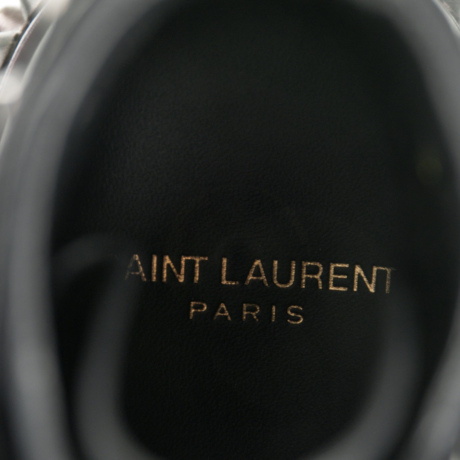 Saint Laurent Smooth Calfskin Studded Ankle Ranger Boots 34.5 Black 7 of 10
