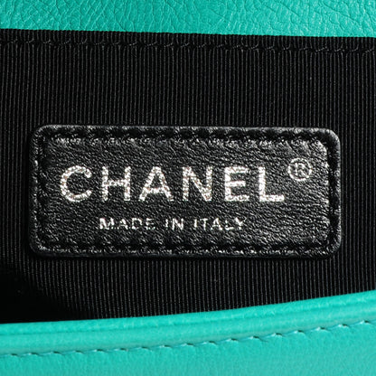 Chanel Lambskin Quilted Medium Boy Flap Menthe 7 of 9