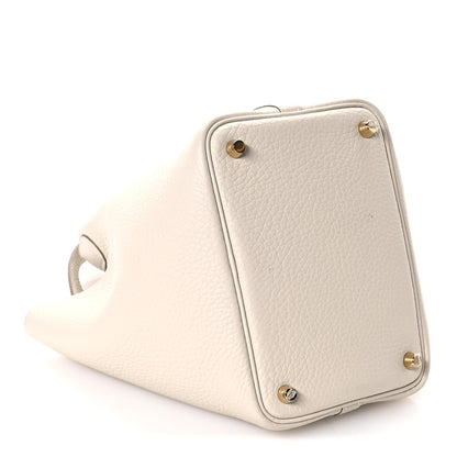 Hermes Taurillon Clemence Picotin Lock 18 PM Beton 9 of 11
