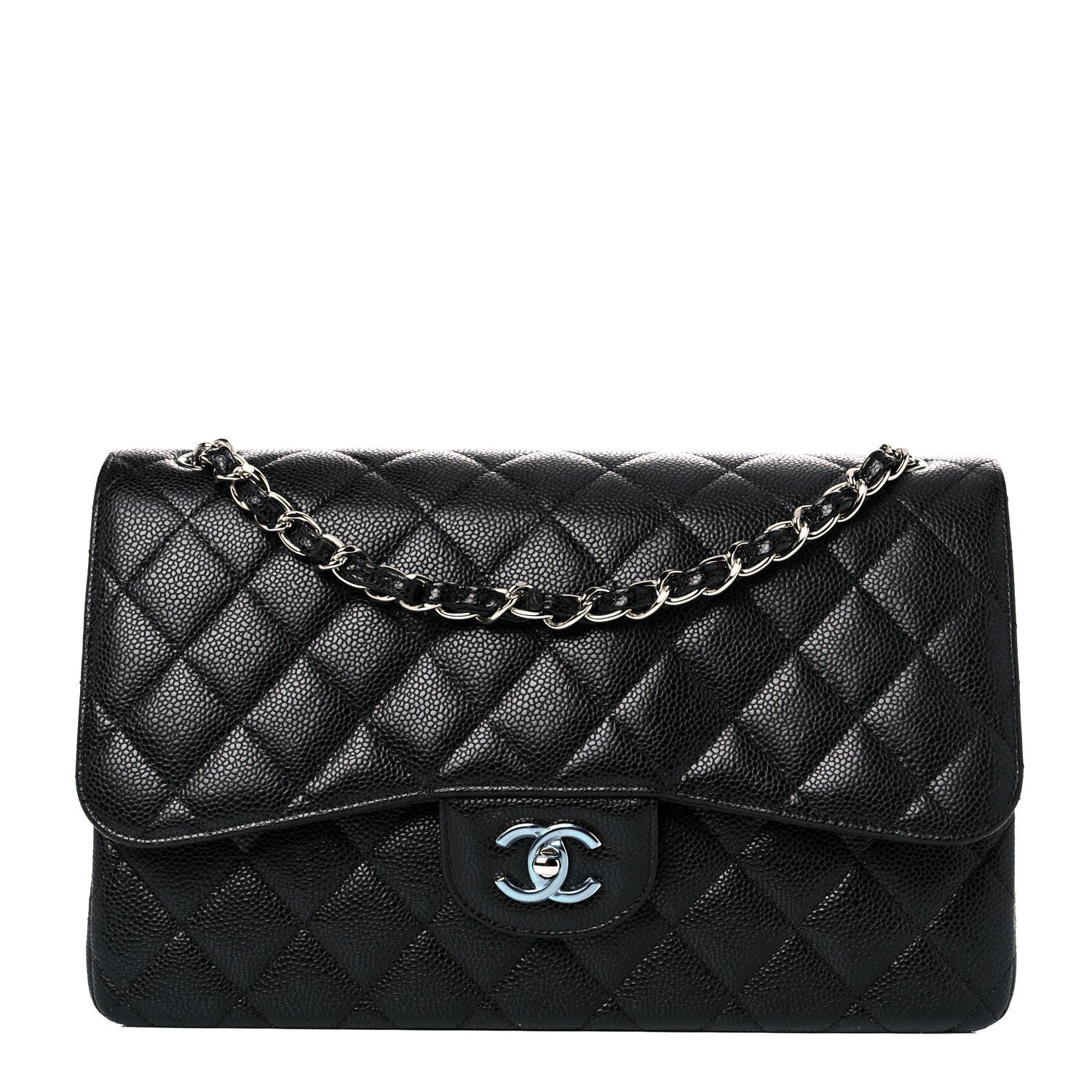 Chanel Caviar Quilted Jumbo Double Flap Black 1 of 11