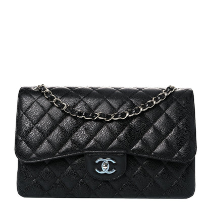 Chanel Caviar Quilted Jumbo Double Flap Black 1 of 11