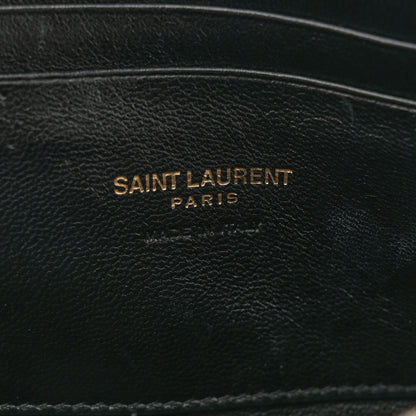 Saint Laurent Grain De Poudre Matelasse Monogram Mini Lou Camera Bag Black 6 of 10