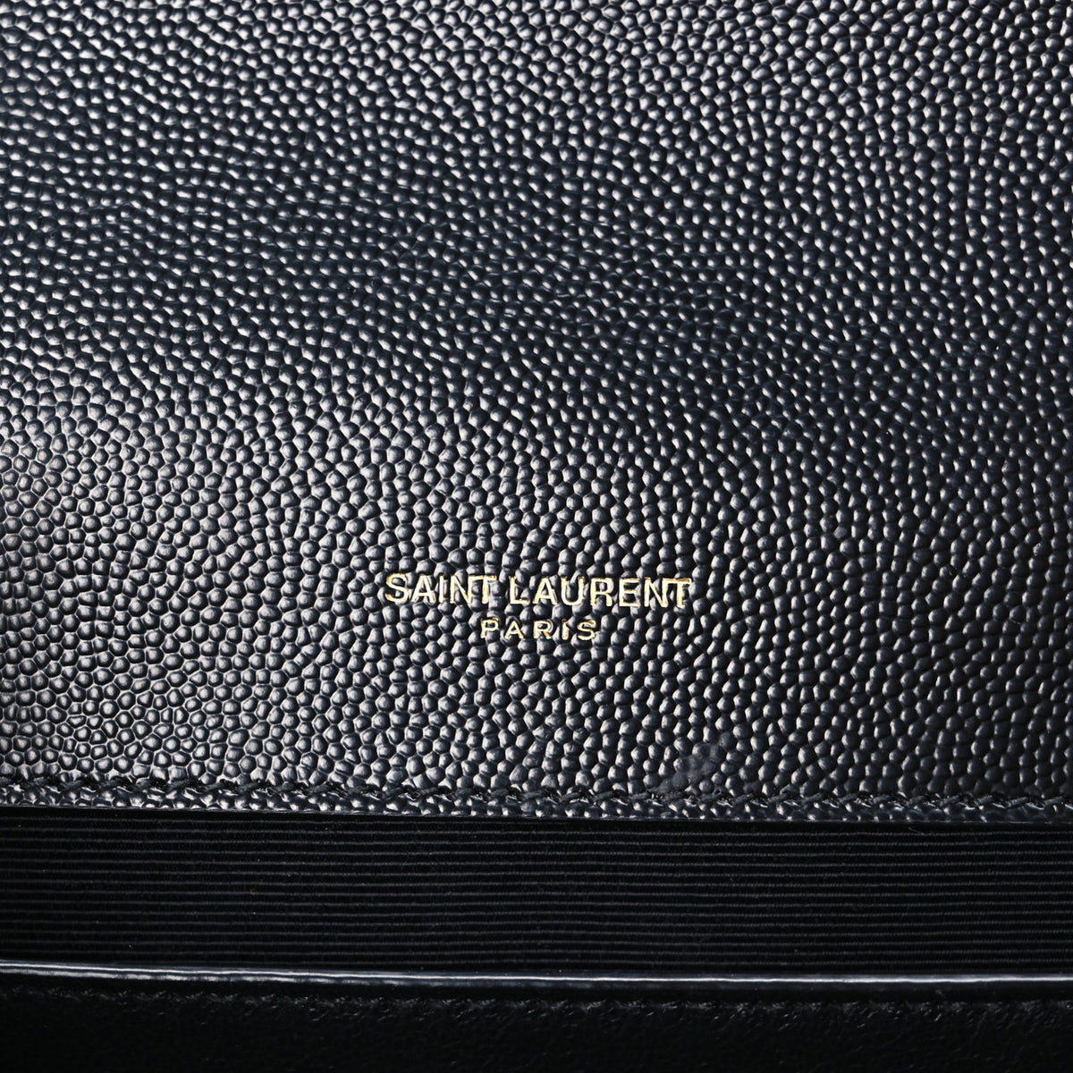 Saint Laurent Grain De Poudre Textured Mixed Matelasse Triquilt Medium Monogram Satchel Black 6 of 11