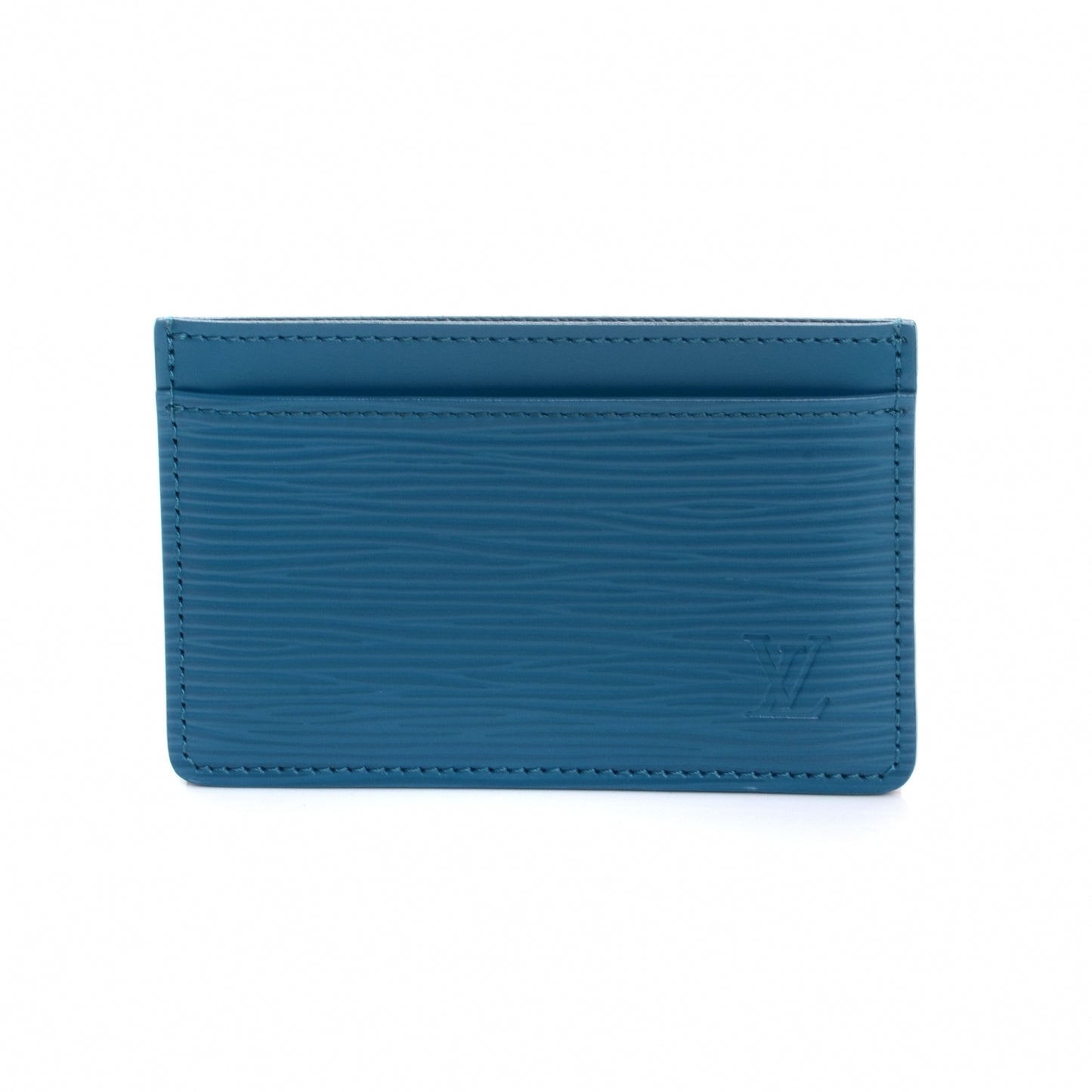 Epi Card Holder Cyan