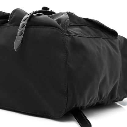 Prada Nylon New Vela Monochrome Studded Backpack Black 7 of 13