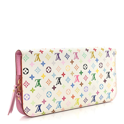 Louis Vuitton Monogram Multicolor Insolite Wallet White Litchi 3 of 13
