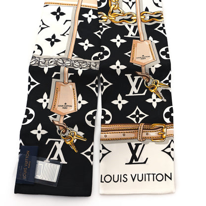 Louis Vuitton Silk Monogram Confidential Bandeau Black 2 of 3