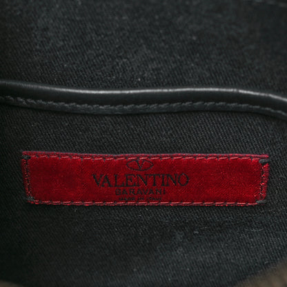 Valentino Garavani Grained Calfskin Rockstud Flip Lock Camera Crossbody Bag Black 6 of 10