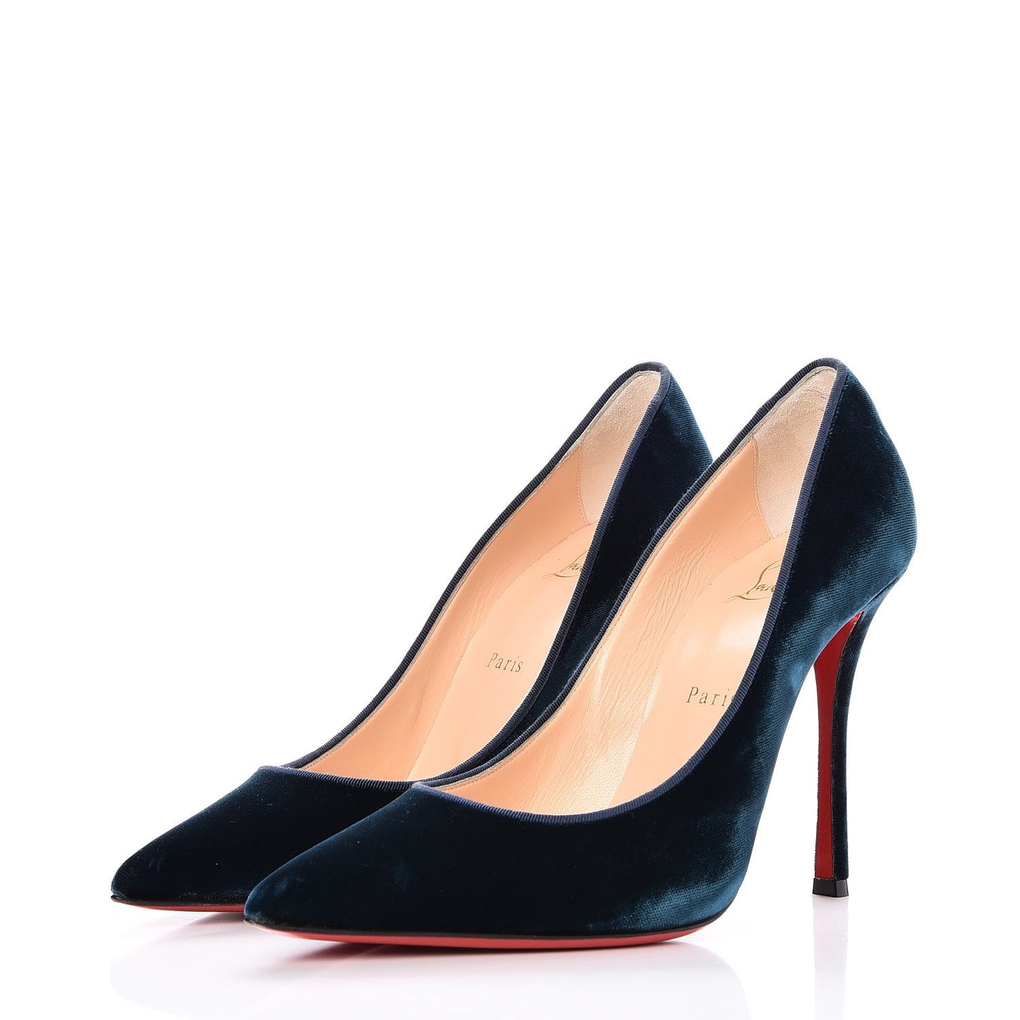 Velvet Decoltish 100 Pumps 39.5 Petrol
