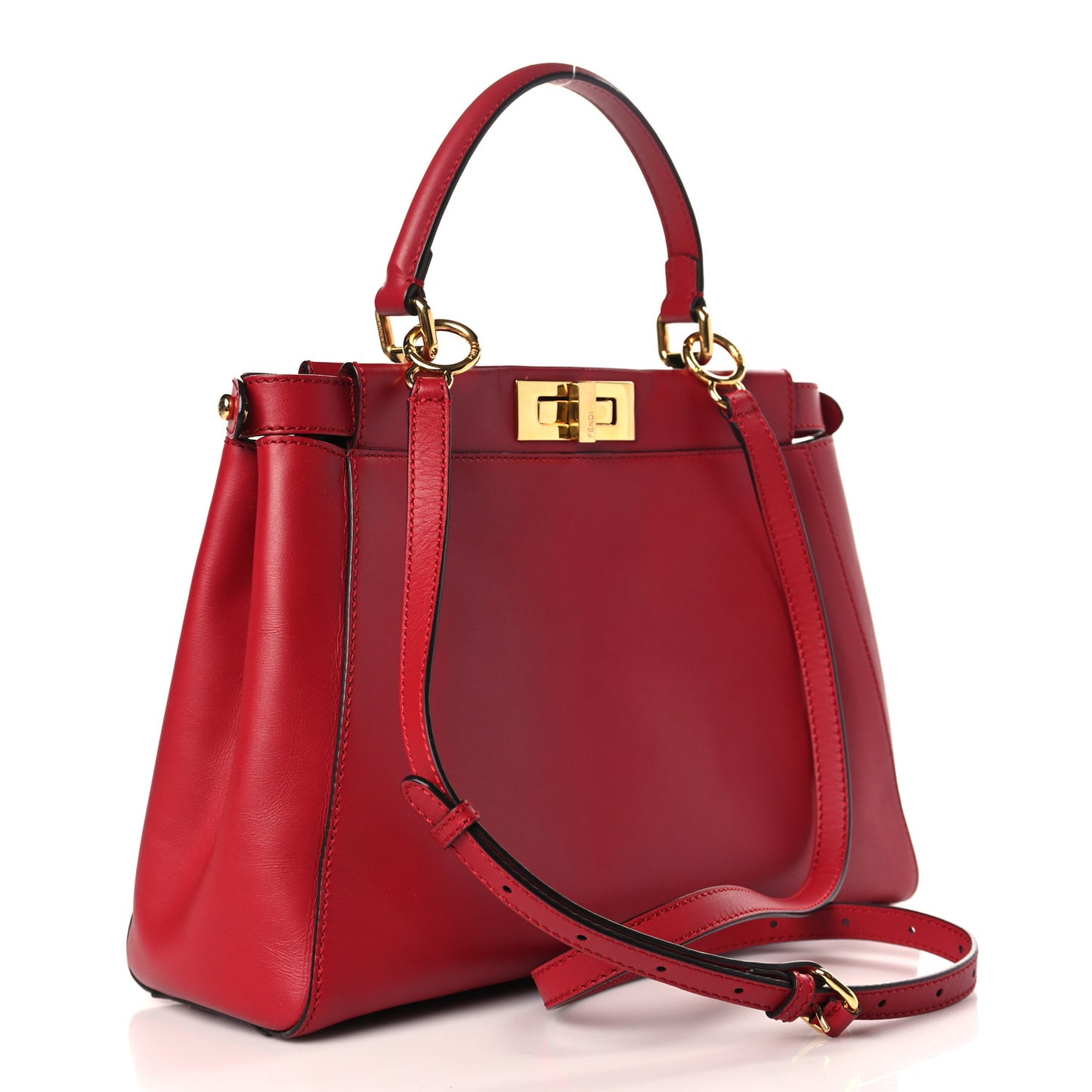Vitello Morgan Fabric Jacquard Pequin Medium Peekaboo Iconic Satchel Mattone Tobacco Red