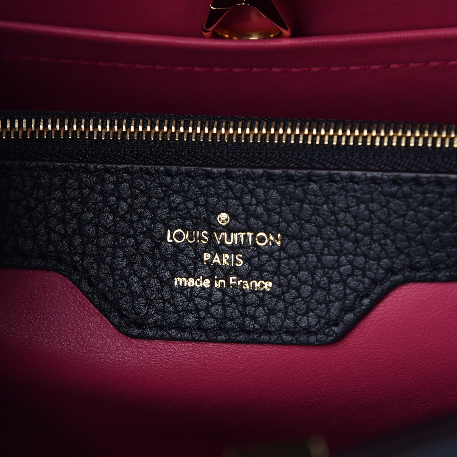 Louis Vuitton Taurillon Capucines MM Cobalt Fuchsia 6 of 6