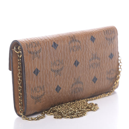 MCM Visetos Large Patricia Wallet On Chain Cognac 3 of 9