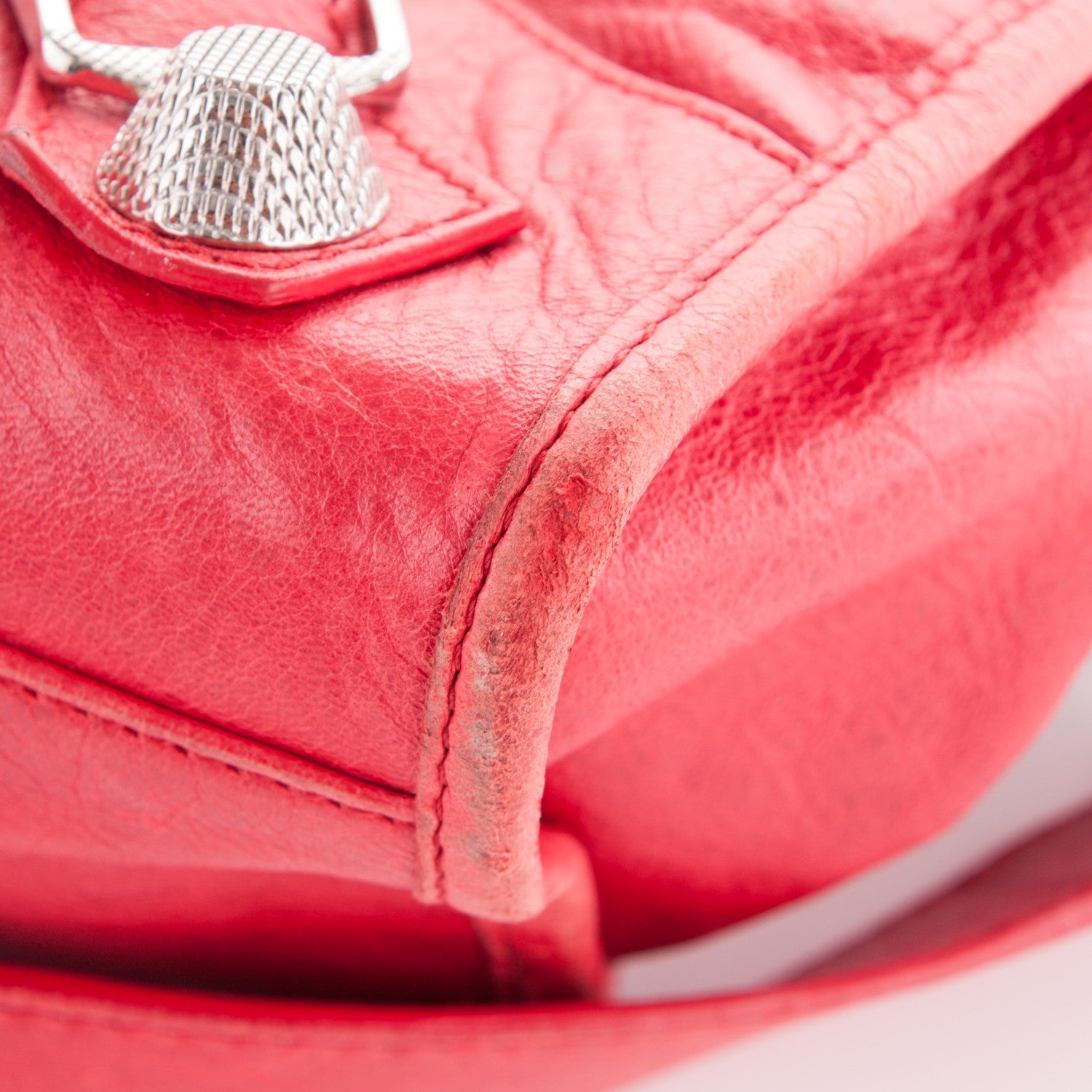 Balenciaga Agneau Giant 21 Silver Hardware City Rouge Coquelicot 9 of 10