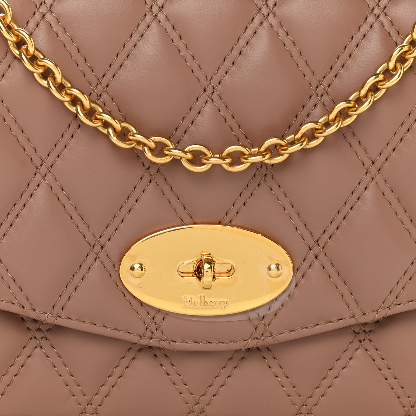 Smooth Calfskin Quilted Small Darley Shoulder Bag Dark Blush