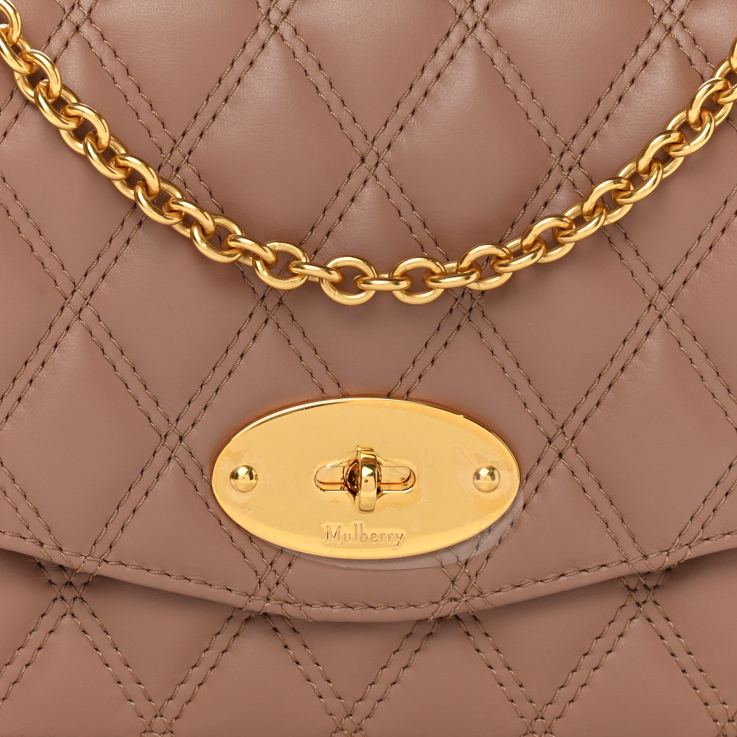 Mulberry Smooth Calfskin Quilted Small Darley Shoulder Bag Dark Blush 7 of 9