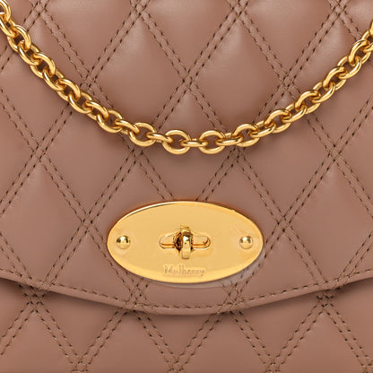 Mulberry Smooth Calfskin Quilted Small Darley Shoulder Bag Dark Blush 7 of 9