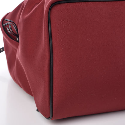 Saint Laurent Canvas Nylon Giant City Backpack Red 9 of 10