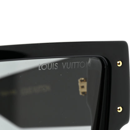 Louis Vuitton Acetate Cyclone Sunglasses Z1578E Black 8 of 9