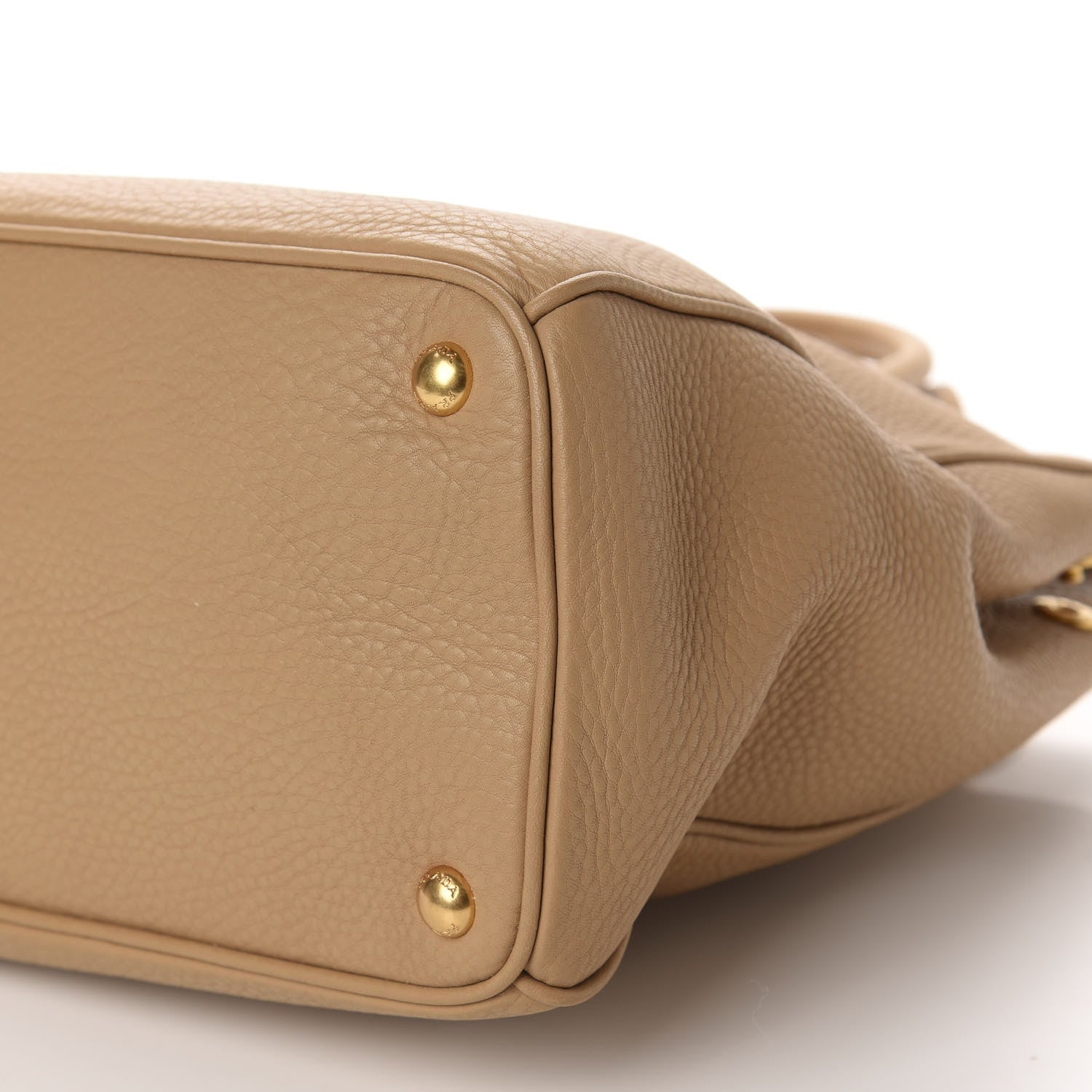 Prada Vitello Daino Large Double Zip Tote Sughero 7 of 11