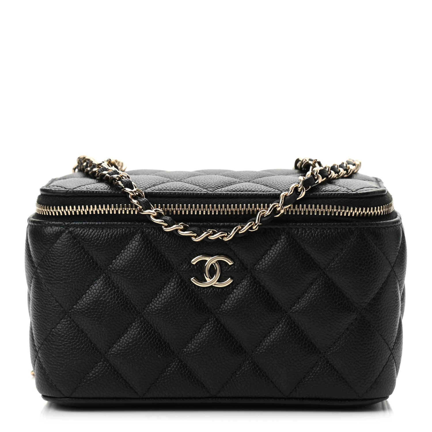 Chanel Caviar Quilted Small Vanity Case With Chain Black 1 of 11