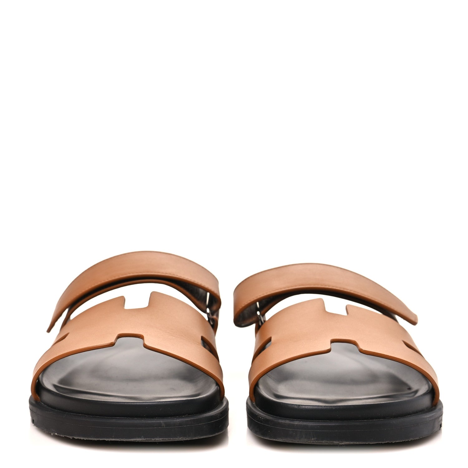 Hermes Calfskin Womens Chypre Sandals 40 Naturel 3 of 10