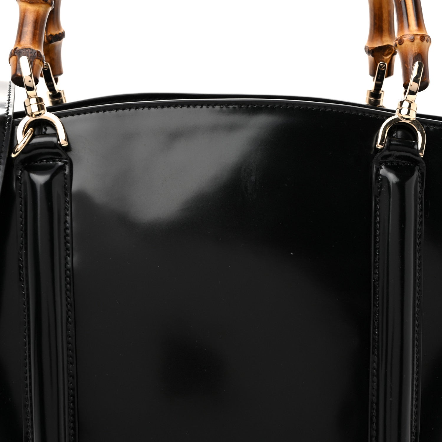 Gucci Spice Lux Nappa Bamboo Basket Bag Black 8 of 10