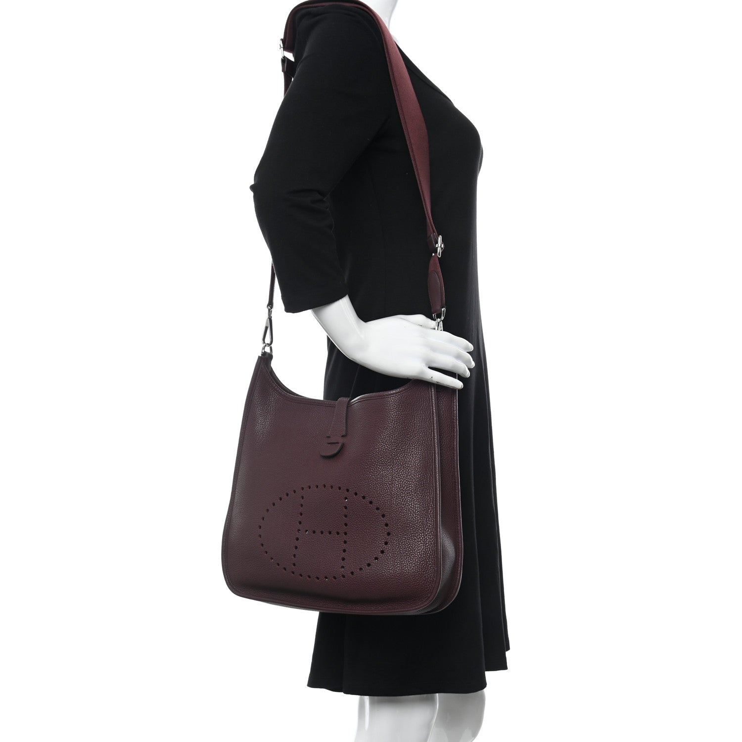 Hermes Togo Evelyne III PM Bordeaux 2 of 12