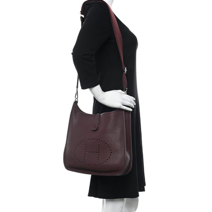 Hermes Togo Evelyne III PM Bordeaux 2 of 12