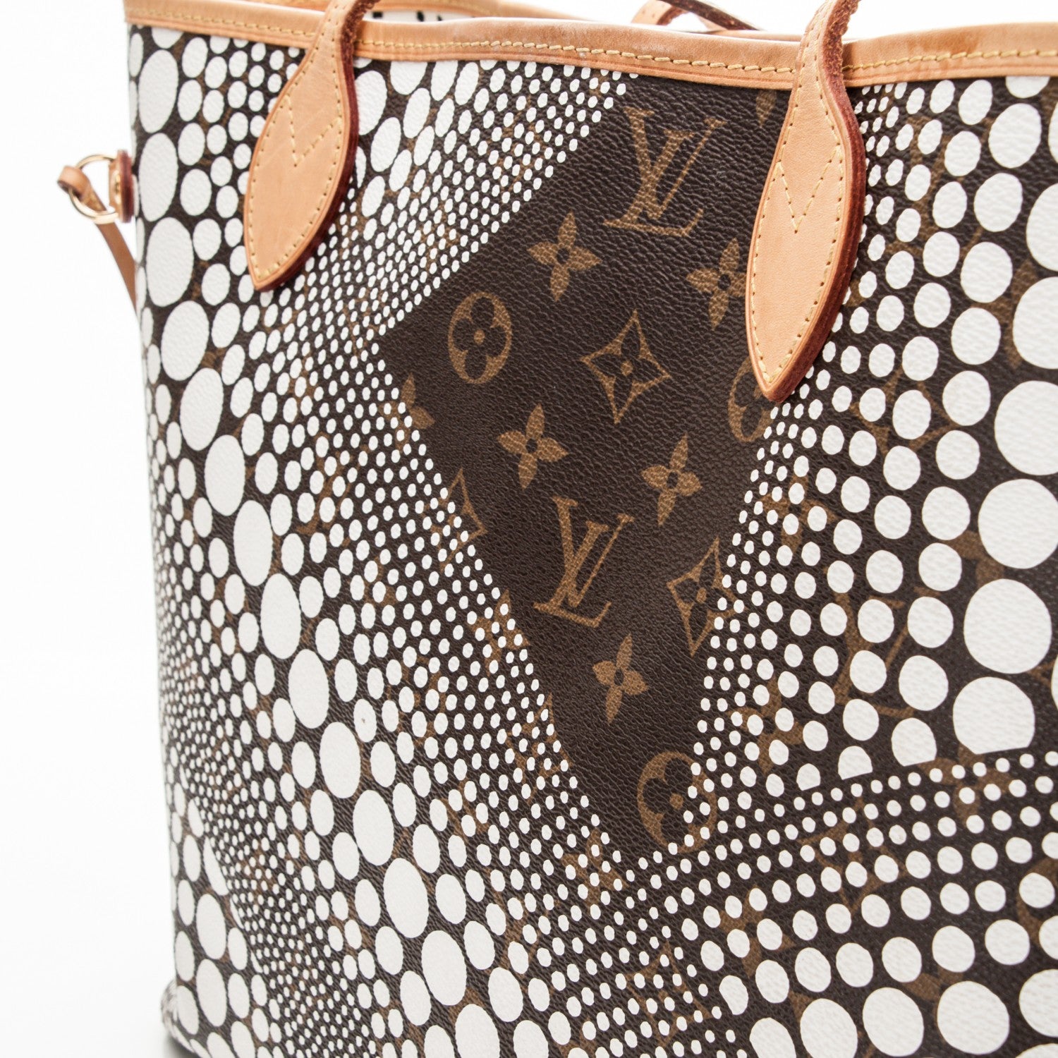 Louis Vuitton Monogram Kusama Waves Neverfull MM White 8 of 8