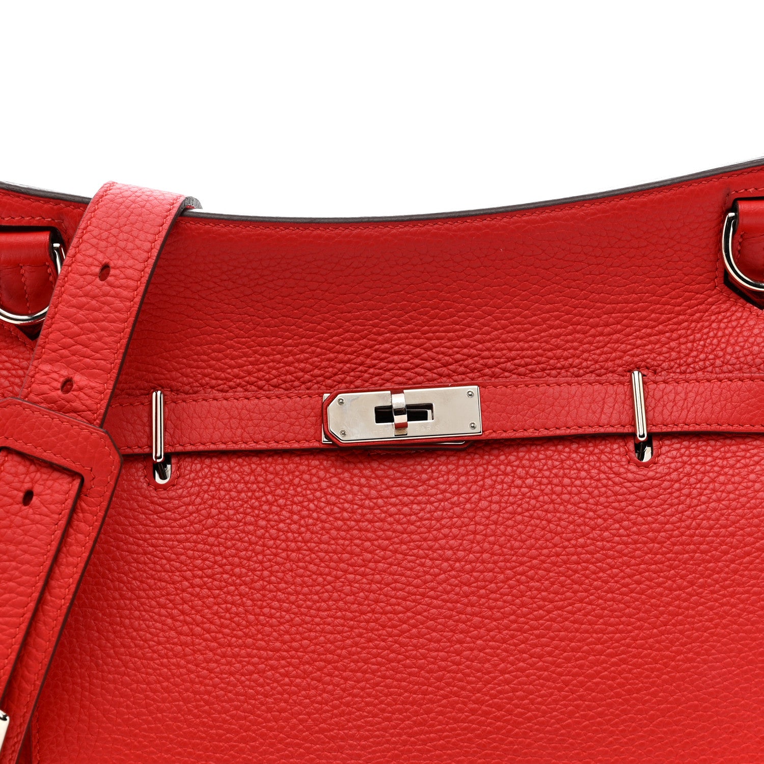 Hermes Taurillon Clemence Jypsiere 28 Rouge Tomate 8 of 12