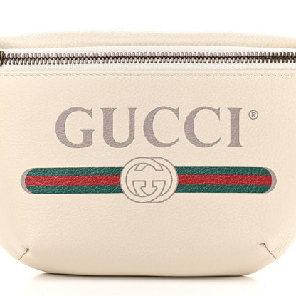 Gucci Grained Calfskin Small Logo Belt Bag White 8 of 11