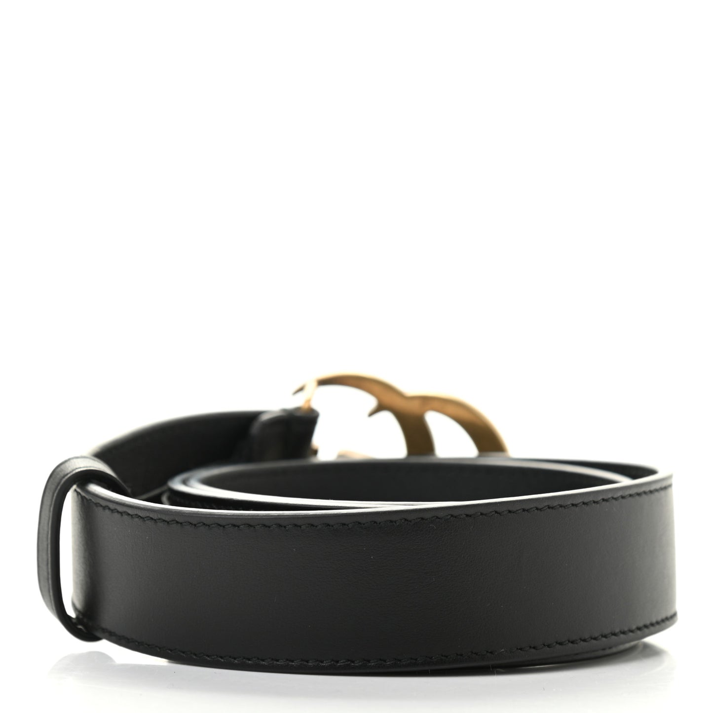Moon Calfskin Double G 30mm Belt 70 28 Black